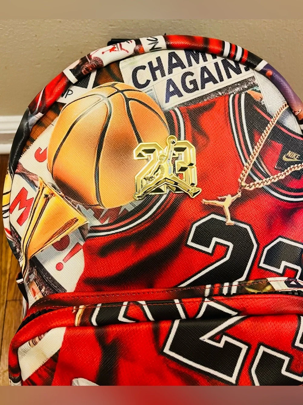 Jordan Borough Graphic Black/Multi Color Backpack  MA9220-K90